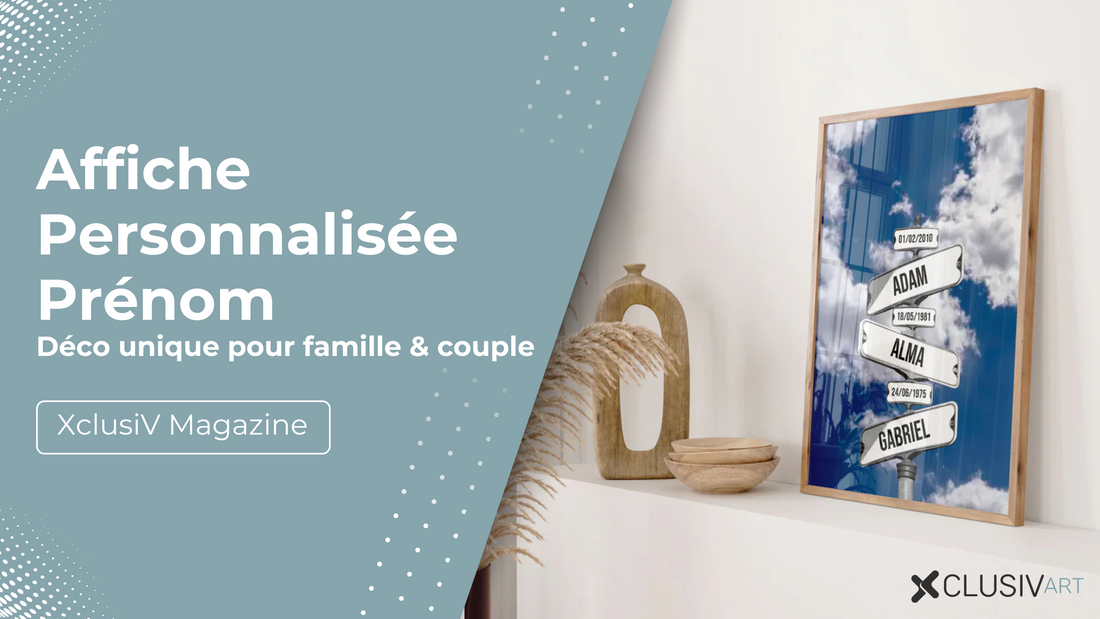 Tableau & Affiche Personnalisée Prénom – Déco unique pour famille & couple