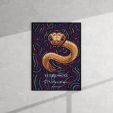 Tableau Signe Astrologique Chinois Personnalisé Blue Édition Rectangle
