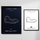 Affiche ou Tableau du Circuit de Formule 1 Albert Park à Melbourne