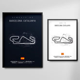 Affiche ou Tableau du Circuit de Formule 1 à Barcelone Espagne