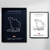 Affiche ou Tableau du Circuit de Formule 1 Hungaroring en Hongrie