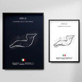 Affiche ou Tableau du Circuit de Formule 1 Autodromo Enzo e Dino Ferrari à Imola en Italie