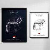 Affiche ou Tableau du Circuit de Formule 1 de Monaco à Monte Carlo