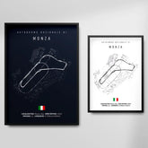 Affiche ou Tableau du Circuit de Formule 1 Autodromo Nazionale di Monza Italie