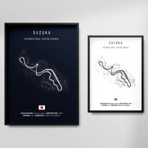 Affiche ou Tableau du Circuit de Formule 1 Suzuka International Racing Course au Japon