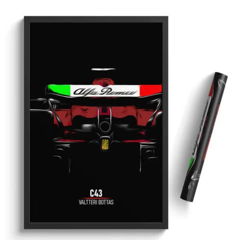 Affiche ou Tableau Alfa Romeo C43 Valtteri Bottas Formule 1