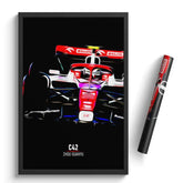 Affiche ou Tableau Alfa Romeo C42 Zhou Guanyu Formule 1