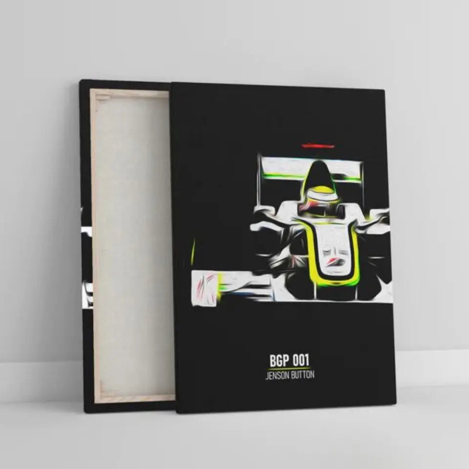 Affiche ou Tableau Brawn BGP 001 Jenson Button Formule 1