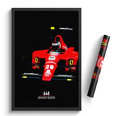 Affiche ou Tableau Ferrari 640 Gerhard Berger Formule 1