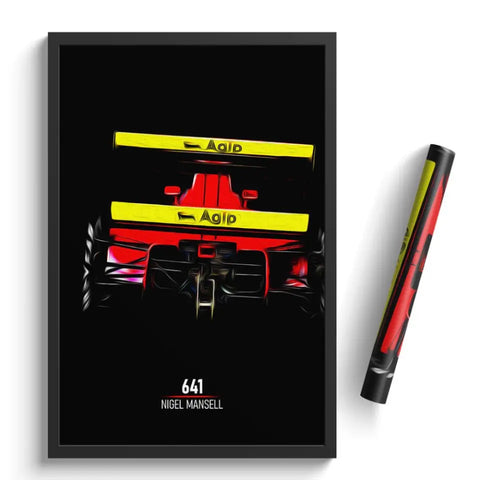 Affiche ou Tableau Ferrari 641 Nigel Mansel Formule 1