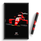 Affiche ou Tableau Ferrari 643 Jean Alesi Formule 1