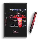 Affiche ou Tableau Ferrari F1-75 Charles Leclerc 2022 Formule 1