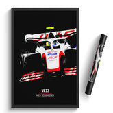 Affiche ou Tableau Haas VF22 Mick Schumacher Formule 1