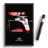 Affiche ou Tableau Haas VF23 Kevin Magnussen Formule 1