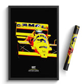 Affiche ou Tableau Lotus 99T Ayrton Senna Formule 1