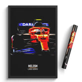 Affiche ou Tableau McLaren MCL35M Lando Norris Formule 1