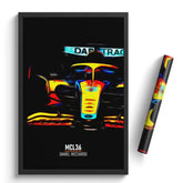 Affiche ou Tableau McLaren MCL36 Daniel Ricciardo Formule 1