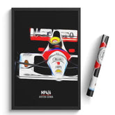 Affiche ou Tableau McLaren MP4 6 Ayrton Senna Formule 1
