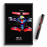 Affiche ou Tableau McLaren MP4-22 Lewis Hamilton Formule 1