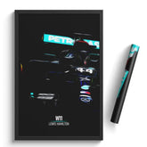 Affiche ou Tableau Mercedes W11 Lewis Hamilton Formule 1