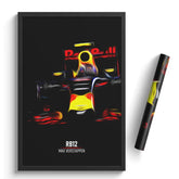 Affiche ou Tableau Red Bull RB12 Max Verstappen Formule 1