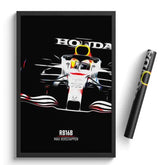 Affiche ou Tableau Red Bull RB16B Max Verstappen Formule 1