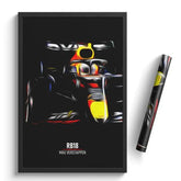 Affiche ou Tableau Red Bull RB18 Max Verstappen Formule 1