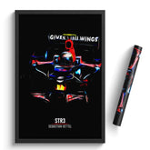 Affiche ou Tableau Toro Rosso STR3 Sebastian Vettel Formule 1