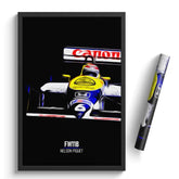 Affiche ou Tableau Williams FW11B Nelson Piquet 1987 Formule 1
