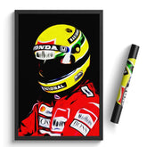 Affiche et Tableau Ayrton Senna McLaren Honda 1988 Formule 1