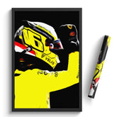 Affiche et Tableau Charles Leclerc Ferrari 2022 Monza Formule 1