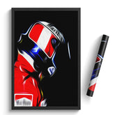 Affiche ou Tableau Gerhard Berger Ferrari 1989 Formule 1