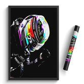 Affiche ou Tableau Lewis Hamilton Mercedes 2021 Formule 1