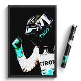 Affiche ou Tableau Nico Rosberg Mercedes 2016 Formule 1