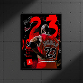 Affiche et Tableau Pop Art de Michael Jordan 23
