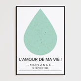 Tableau carte du ciel personnalisé goutte