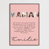 Tableau Famille Personnalisable photo Maman