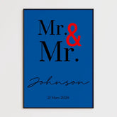 Tableau Couple Personnalisé Mr and Mr