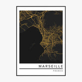 Affiche Carte Ville Personnalisée