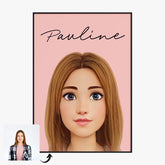 Tableau Portrait Personnalisé Avatar du pays des rêves