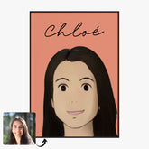 Tableau Portrait Personnalisé Avatar Manga