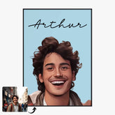 Tableau Portrait Personnalisé Avatar Sourire