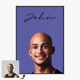 Tableau Portrait Personnalisé Avatar Pixar