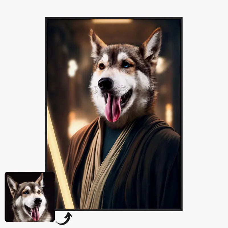 Tableau Animaux Portrait Personnalisé Anakin Skywalker