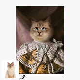 Tableau Animaux Portrait Personnalisé Renaissance Roi George III de Grande-Bretagne