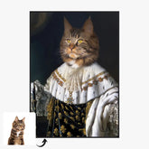 Tableau Animaux Portrait Personnalisé Renaissance Roi Louis XVIII de France