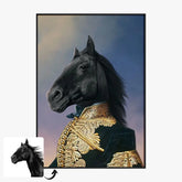 Tableau Animaux Portrait Personnalisé Renaissance Officier Inconnu