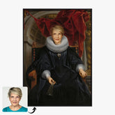 Tableau Personnalisé Portrait de Femme Catharina Behaghel par Jacob Jordaens