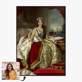Tableau Personnalisé Portrait de Femme de la Reine Victoria du Royaume-Uni