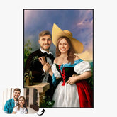 Tableau Personnalisé Portrait Photo Couple Royal Flirtation par Miklos Barabas